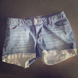 Express Blue Jean Shorts